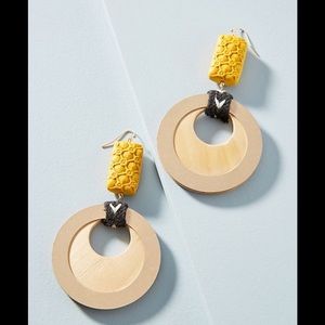 Sedgwick Wooden Drop Earrings